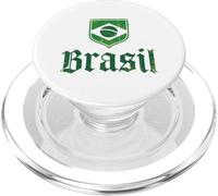 Bandera De Regalo De Brasil Abanico De Brasil Vintage Samba PopSockets PopGrip para MagSafe