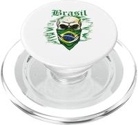 Bandera De Regalo De Brasil Abanico De Brasil Vintage Samba PopSockets PopGrip para MagSafe
