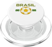 Bandera De Regalo De Brasil Abanico De Brasil Vintage Samba PopSockets PopGrip para MagSafe