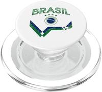 Bandera De Regalo De Brasil Abanico De Brasil Vintage Samba PopSockets PopGrip para MagSafe