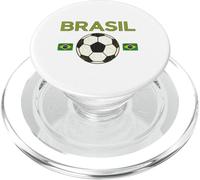 Bandera De Regalo De Brasil Abanico De Brasil Vintage Samba PopSockets PopGrip para MagSafe
