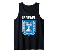 Bandera De Regalo De Israel Flagal Isrealand Jerusalén Tel Camiseta sin Mangas