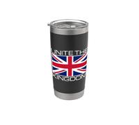 Bandera de Reino Unido Reino Unido Unión Británica Jack Unite the Kingdom Vaso térmico de acero inoxidable de doble pared