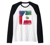 Bandera de República Checa México | Raíces checas mexicanas Camiseta Manga Raglan