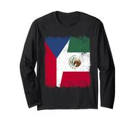 Bandera de República Checa México | Raíces checas mexicanas Manga Larga