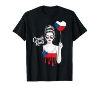 Bandera de República Checa Raíces checas Camiseta