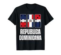 Bandera de República Dominicana con número de República Dominicana Camiseta
