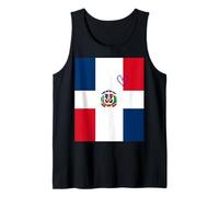 Bandera de República Dominicana Corazón Dominicano Orgulloso Día N Camiseta sin Mangas
