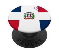 Bandera de República Dominicana Corazón Dominicano Orgulloso Día N PopSockets PopGrip Adhesivo