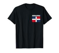 Bandera de República Dominicana Patriótica Raíces Nacionales Recuerdo Camiseta