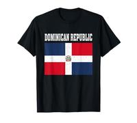Bandera de República Dominicana Patriótica Raíces Nacionales Recuerdo Camiseta