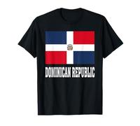 Bandera de República Dominicana Patriótica Raíces Nacionales Recuerdo Camiseta