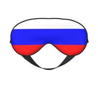 Bandera de Rusia 10 máscaras para dormir con la bandera de Rusia, correa ajustable, máscara suave para los ojos para mujeres, hombres, viajes, trabajo, hogar