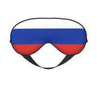 Bandera de Rusia 4 Máscaras para dormir con la bandera de Rusia Correa ajustable Máscara de ojos suave para mujeres Hombres Viajes Trabajo Hogar