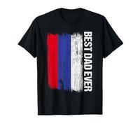 Bandera de Rusia con el mejor padre ruso Camiseta