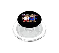 Bandera de Rusia y Costa Rica Raíces Rusas costarricense PopSockets PopGrip para MagSafe