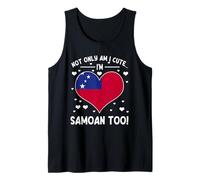 Bandera de Samoa Not Only Am I Cute Im Samoan Too Camiseta sin Mangas