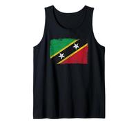 Bandera de San Cristóbal y Nieves Basseterre West Indies Camiseta sin Mangas