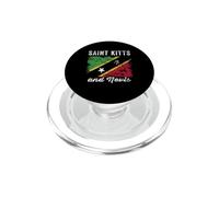 Bandera de San Cristóbal y Nieves Envejecida - Bandera de Kittitian PopSockets PopGrip para MagSafe