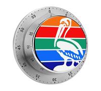 Bandera de San Petersburgo Florida de Estados Unidos, temporizador de cocina de 60 minutos, herramienta mecánica visual de gestión del tiempo para cocinar