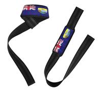 Bandera de Santa Elena Ascensión y Tristán Da Cunha Fitness Correas de levantamiento de peso muerto acolchadas de neopreno de 26 pulgadas para