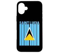 Bandera de Santa Lucía Carcasa para iPhone 16 Plus