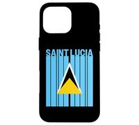 Bandera de Santa Lucía Carcasa para iPhone 16 Pro MAX