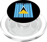 Bandera de Santa Lucía PopSockets PopGrip para MagSafe