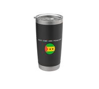 Bandera de Santo Tomé Príncipe - Minimalista Souvenir World Travel Vaso térmico de acero inoxidable de doble pared