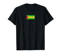 Bandera de Santo Tomé y Príncipe Camiseta gráfica económica