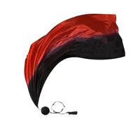 Bandera de seda | Práctica de danza del vientre VOI | Velo de seda para mujer para danza del vientre POI Streamer Stage Prpos bolas lanzadas | Bufanda de bandera de práctica Poi Streamer | Danza del