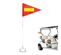 Bandera de seguridad para bicicleta, impermeable, ajustable, resistente al desgarro, con poste, accesorios de seguridad para bicicleta, para niños y adultos, camping, al aire libre, hogar, trabajo
