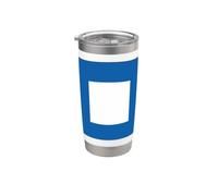 Bandera de señal náutica, letra P, alfabeto de barco marítimo Vaso térmico de acero inoxidable de doble pared