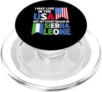 Bandera de Sierra Leona PopSockets PopGrip para MagSafe