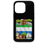 Bandera de Sierra Leona Raíces Sierraleonesas Orgullo Carcasa para iPhone 13 Pro