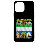 Bandera de Sierra Leona Raíces Sierraleonesas Orgullo Carcasa para iPhone 13 Pro MAX
