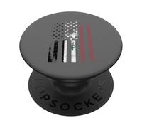 Bandera de Siria angustiada sobre Bandera Americana PopSockets PopGrip Adhesivo