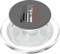 Bandera de Siria angustiada sobre Bandera Americana PopSockets PopGrip para MagSafe