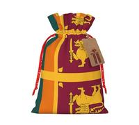 Bandera de Sri Lanka, 1 bolsa de regalo de Navidad con cordón de 8.3 x 11.8 pulgadas, para regalar en fiestas de vacaciones
