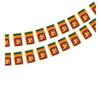 Bandera de Sri Lanka 40 Unidades Bandera de Sri Lanka, Guirnalda Sri Lanka 11.4M, banderines Sri Lanka, Bandera Nacional Banderas 14 x 21 cm para Decoraciones de Bares