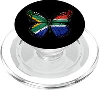 Bandera de Sudáfrica, alas de Mariposa, Arte de la Naturaleza PopSockets PopGrip para MagSafe