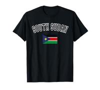 Bandera de SUDÁN del Sur, diseño Vintage Retro Camiseta