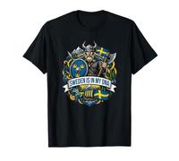 Bandera de Suecia Aficionados Suecos Viking Vacaciones Viajes al Aire Camiseta