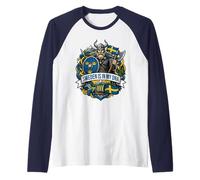 Bandera de Suecia Aficionados Suecos Viking Vacaciones Viajes al Aire Camiseta Manga Raglan