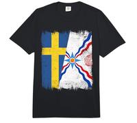 Bandera de Suecia Asiria, diseño del Orgullo asirio Comfort Colors Adult Heavyweight T-Shirt