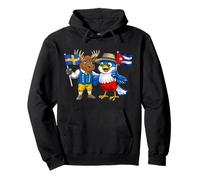 Bandera de Suecia y Cuba Raíces suecas Orgullosa Cubana Sudadera con Capucha