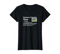 Bandera de Superwoman Definición de Mamá de Las Islas Salomón Camiseta