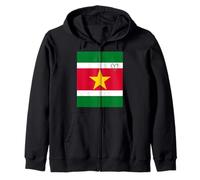 Bandera de Surinam Corazón Surinamés Orgulloso Día Nacional del Patrimonio Sudadera con Capucha