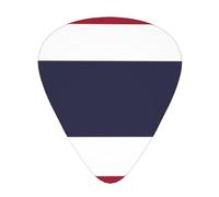 Bandera de Tailandia 12 púas de guitarra por paquete, disponibles en 3 grosores diferentes, adecuadas para guitarras eléctricas, ukeleles, etc.