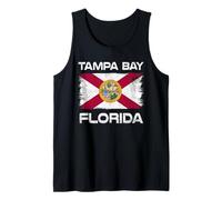 Bandera de Tampa Bay Florida con diseño de Bandera de Tampa Bay FL Camiseta sin Mangas